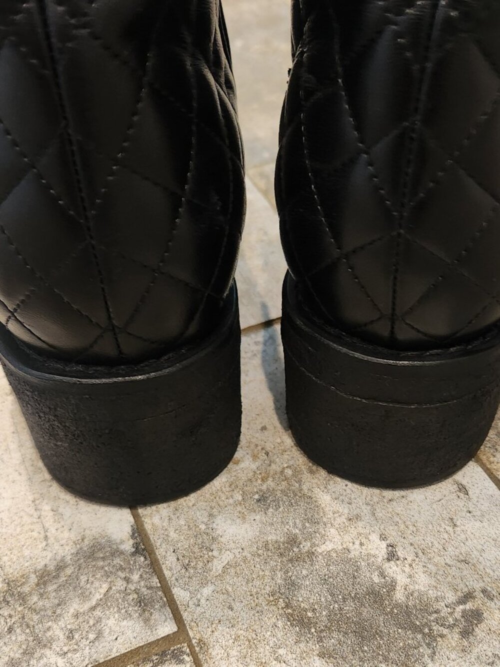 Chanel Black Quilted Calfskin Short Boots, Authentic - Picture 4 of 14